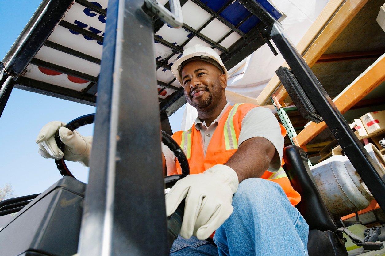 Forklift driver